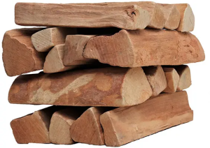 Dekorholz Buche ohne Rinde - 33 cm - Karton