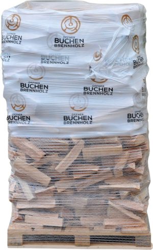 Buche Premium ohne Rinde - 50 cm - Palette