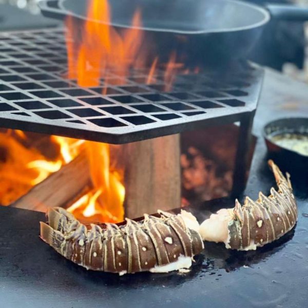 Feuerplatten BBQ 8-eckig mit Deckel – Funktion trifft Design – Bild 2